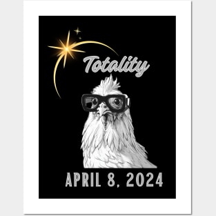 Totality Chicken Lover Total Solar Eclipse 2024 Posters and Art